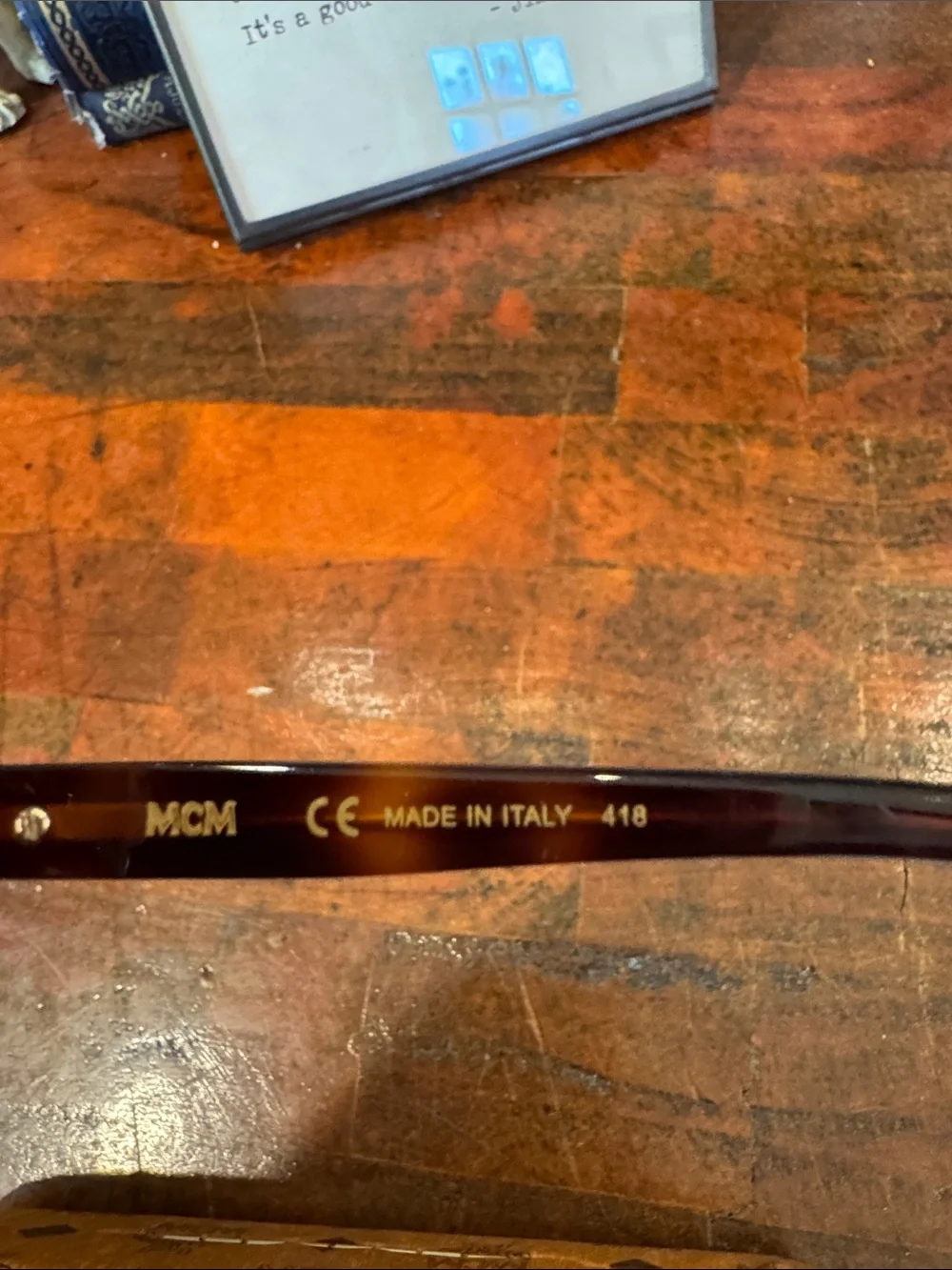 MCM Tortoiseshell Geometric Frame Sunglasses - Brown